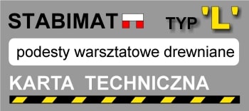 podest do stanowiska pracy - karta techniczna